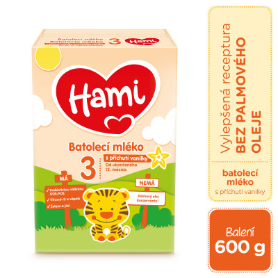 Hami 3 s příchutí vanilky 600g