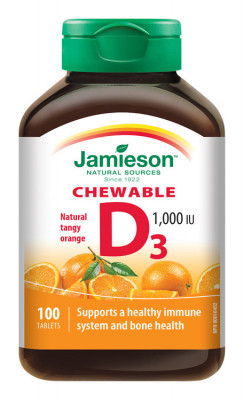 JAMIESON Vitamín D3 1000 IU pomer.cucací tbl.100