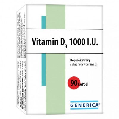 Vitamin D3 1000 I.U. cps.90 Generica