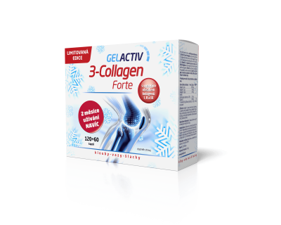 GelActiv 3-Collagen Forte cps.120+60 Dárkové 2022