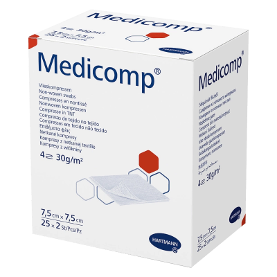 Kompres Medicomp ster.7.5x7.5cm 25x2ks