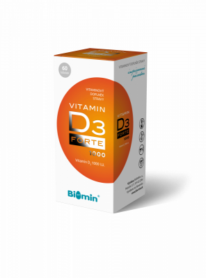 Biomin VITAMIN D3 FORTE 1000 I.U. 60 tobolek