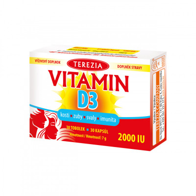 TEREZIA Vitamín D3 2000 IU tob.30