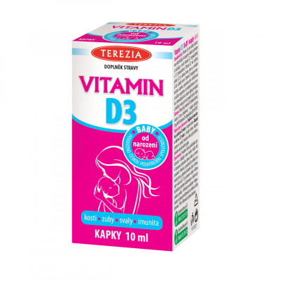 TEREZIA Vitamin D3 baby od narození 400 IU 10ml