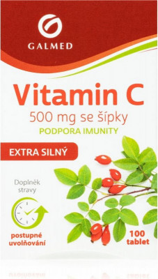 Vitamín C 500mg se šípky tbl.100 Galmed