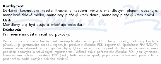 Dárková kazeta Mandlová těl.ml.+den./noč.krém